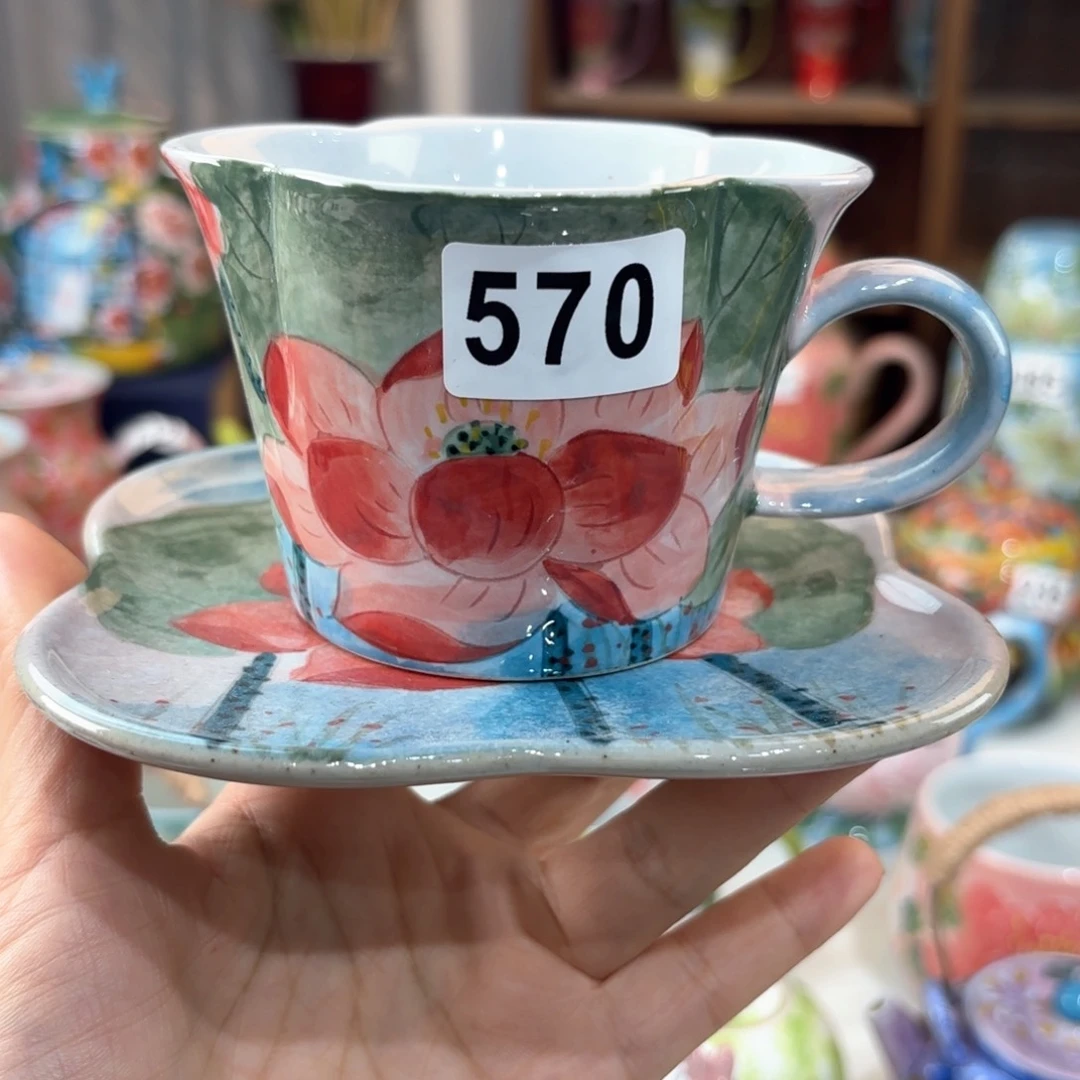 景德镇手绘高温釉下彩陶瓷茶具