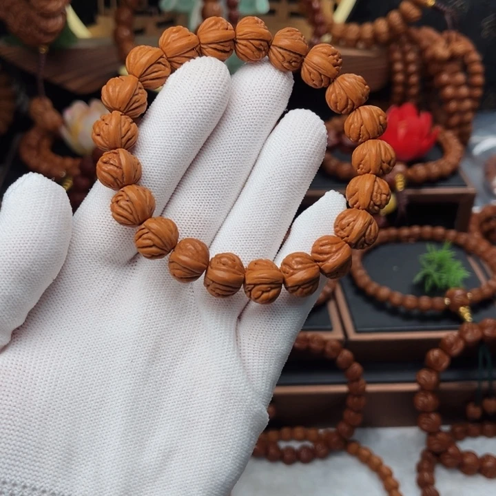 吊坠桃核13火麒麟手串