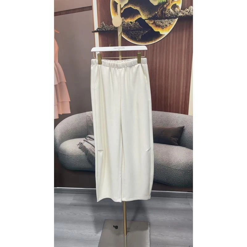 2005休闲女裤休闲风口袋百搭休闲裤厚款运动松紧腰