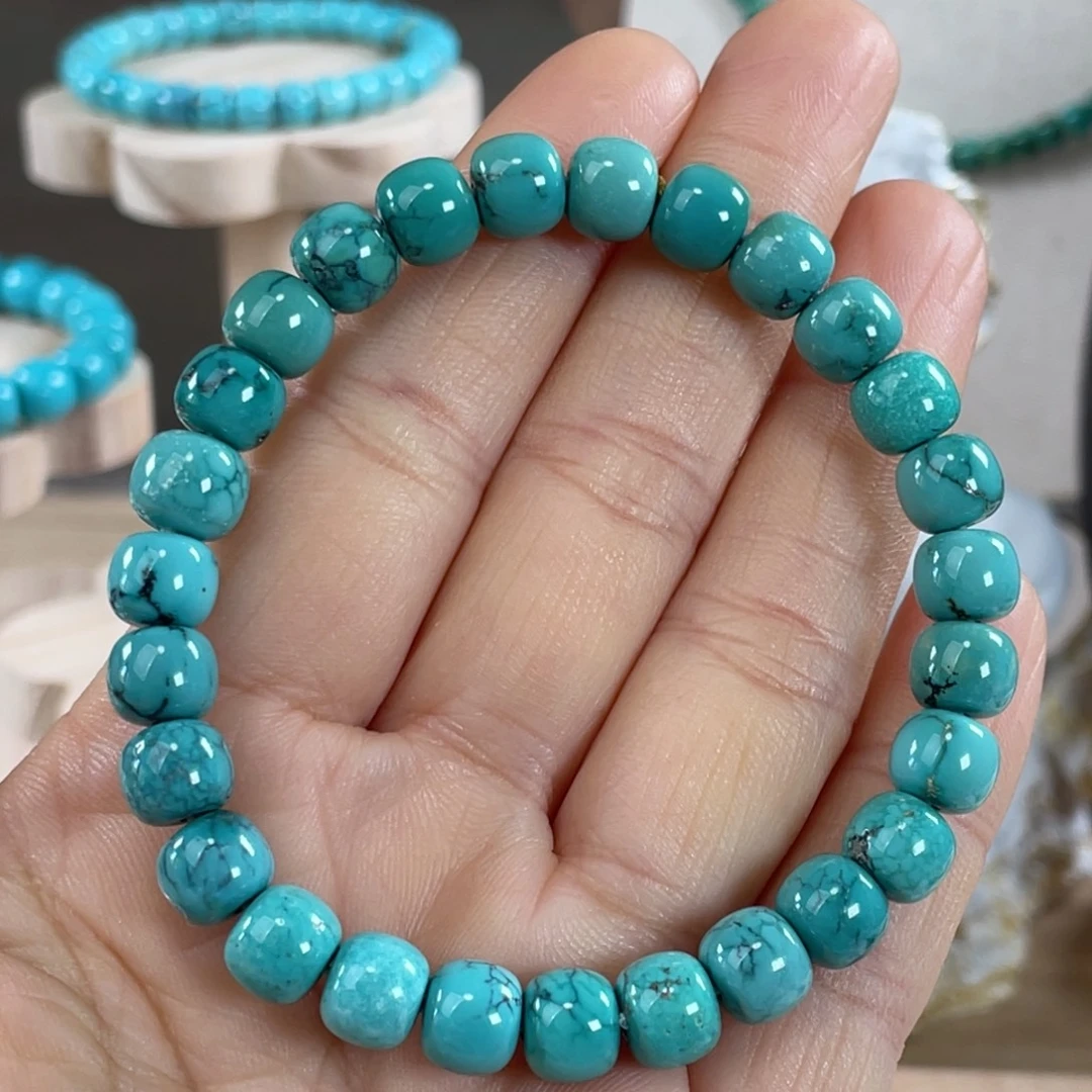 绿松石未镶嵌套链8mm