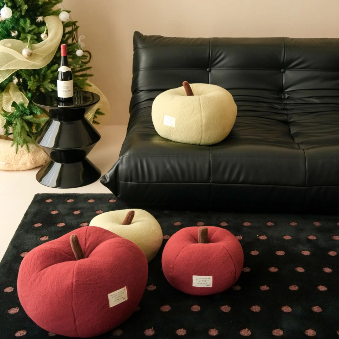 平安果抱枕柔软腰靠沙发靠垫礼物拍照装饰苹果家居伴手礼乔迁结婚