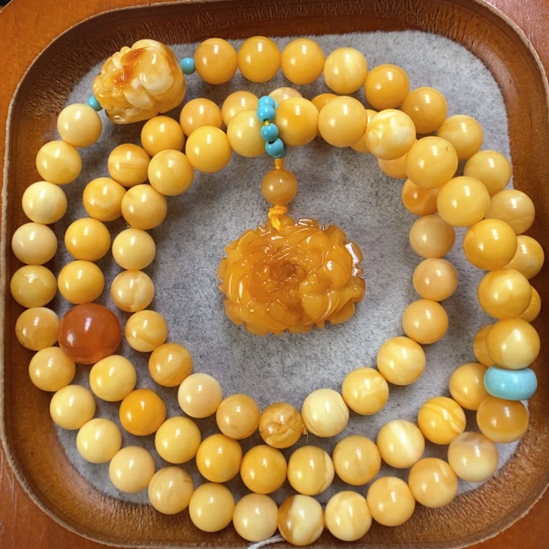 蜜蜡手串未镶嵌蜜蜡手串