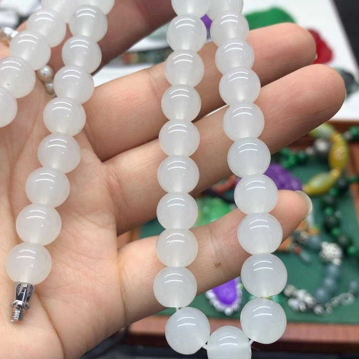 合金颈饰玛瑙/玉髓吊坠