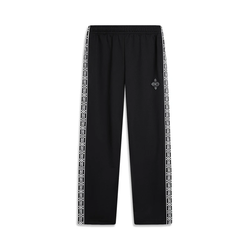 李宁新款男女中国文化系列针织直筒长运动卫裤AKYT683