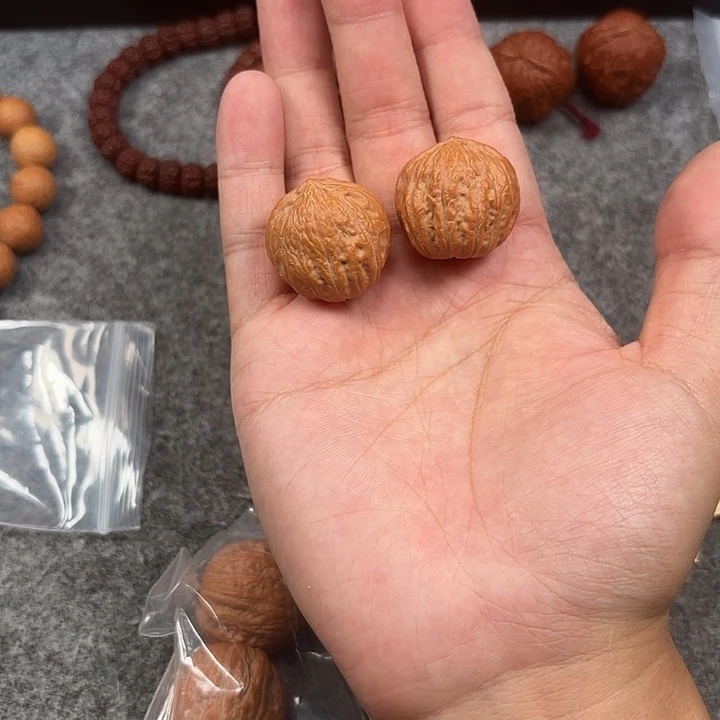 文玩核桃吊坠打底小麻墩