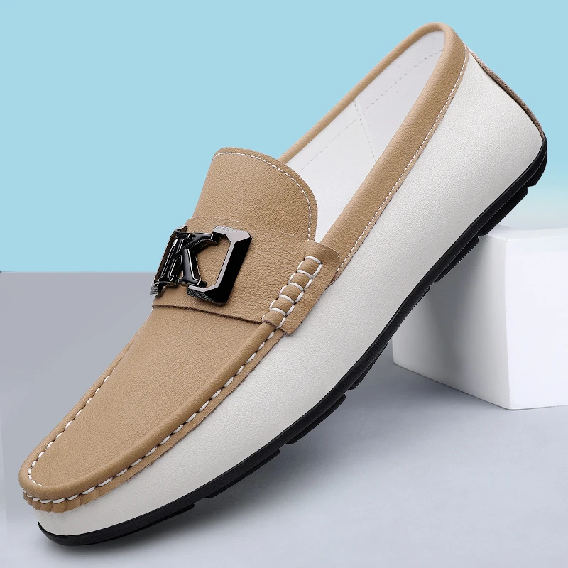 男士透气软底百搭时尚豆豆鞋一脚蹬驾车鞋低帮轻盈潮流韩版休闲鞋