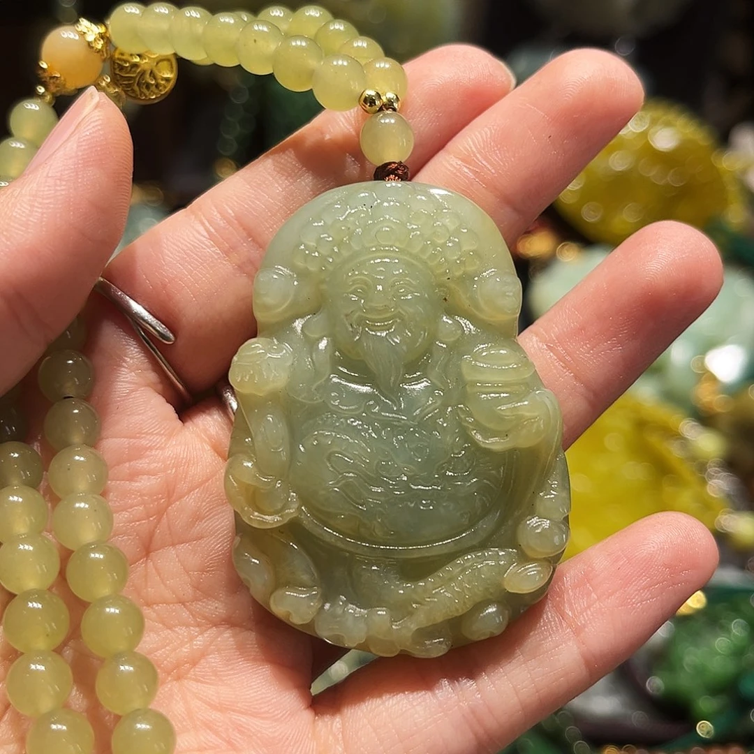 未镶嵌岫玉毛衣链
