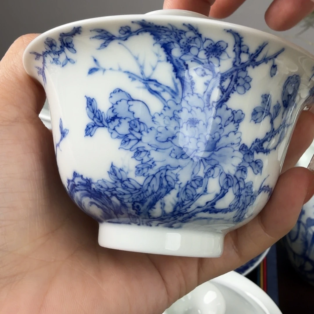 J***飞手绘青花抒发抒发