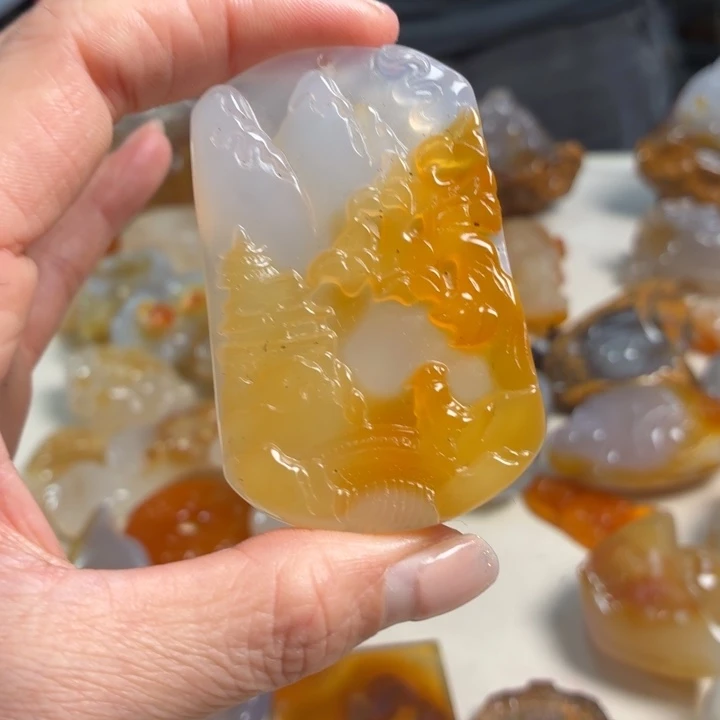 玛瑙/玉髓未镶嵌吊坠(不含链)