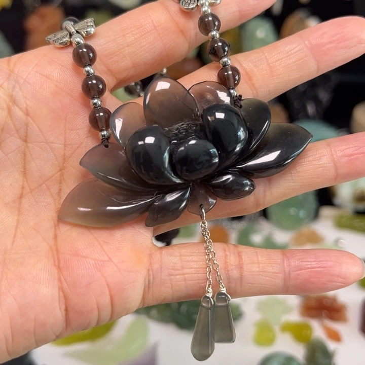 蛇纹石玉未镶嵌吊坠(赠链)