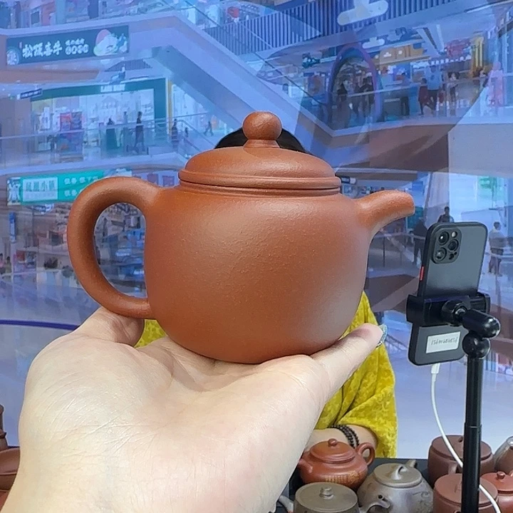 将***月紫砂茶杯红清水匏尊  200CC