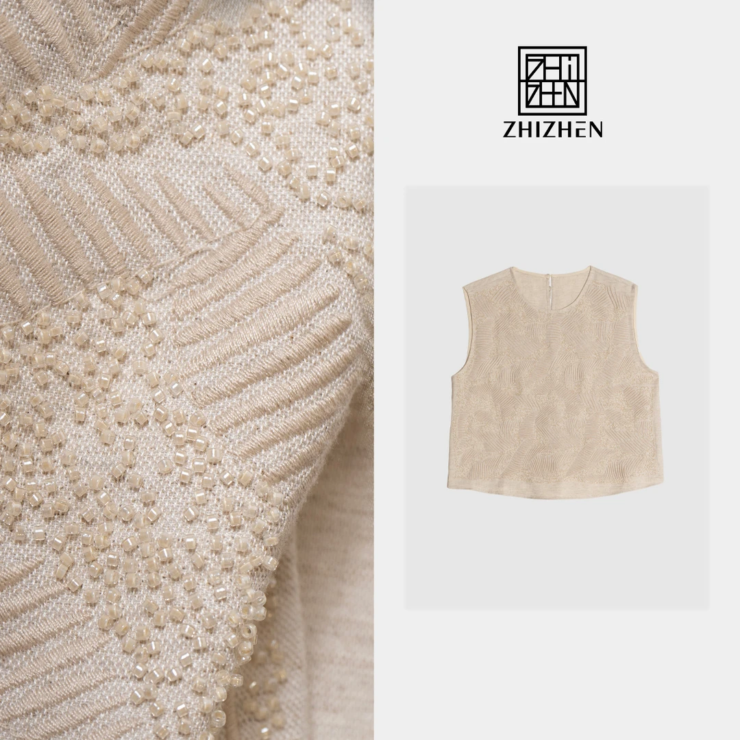 夏季玑纹织梦无袖衣【雅织】