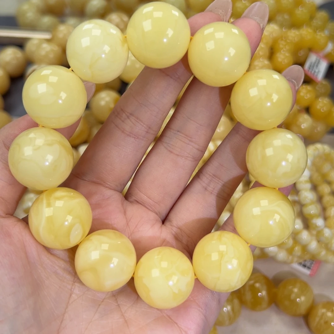 手链琥珀未镶嵌57.6白蜡