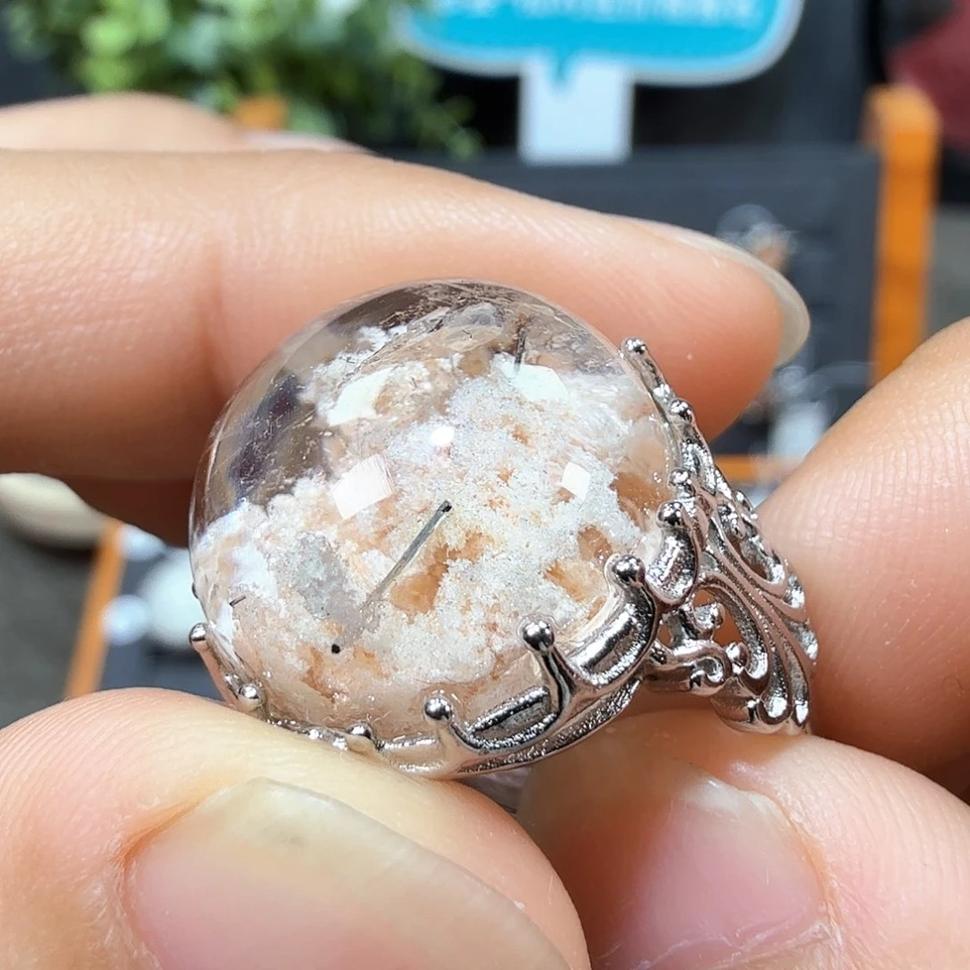 水晶银S925镶嵌水晶S925银镶水晶水晶水晶
