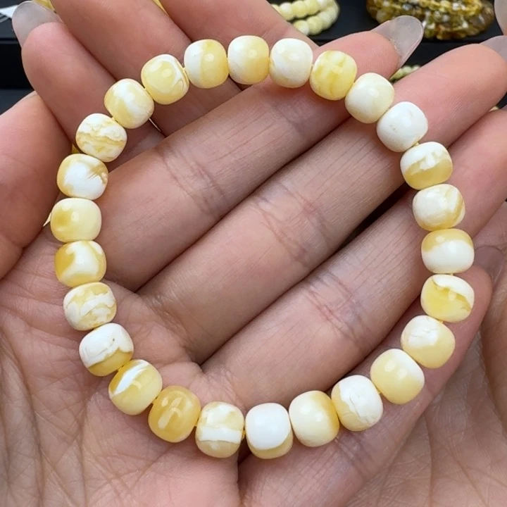 琥珀珠宝奇石未镶嵌浓蜡妖花8