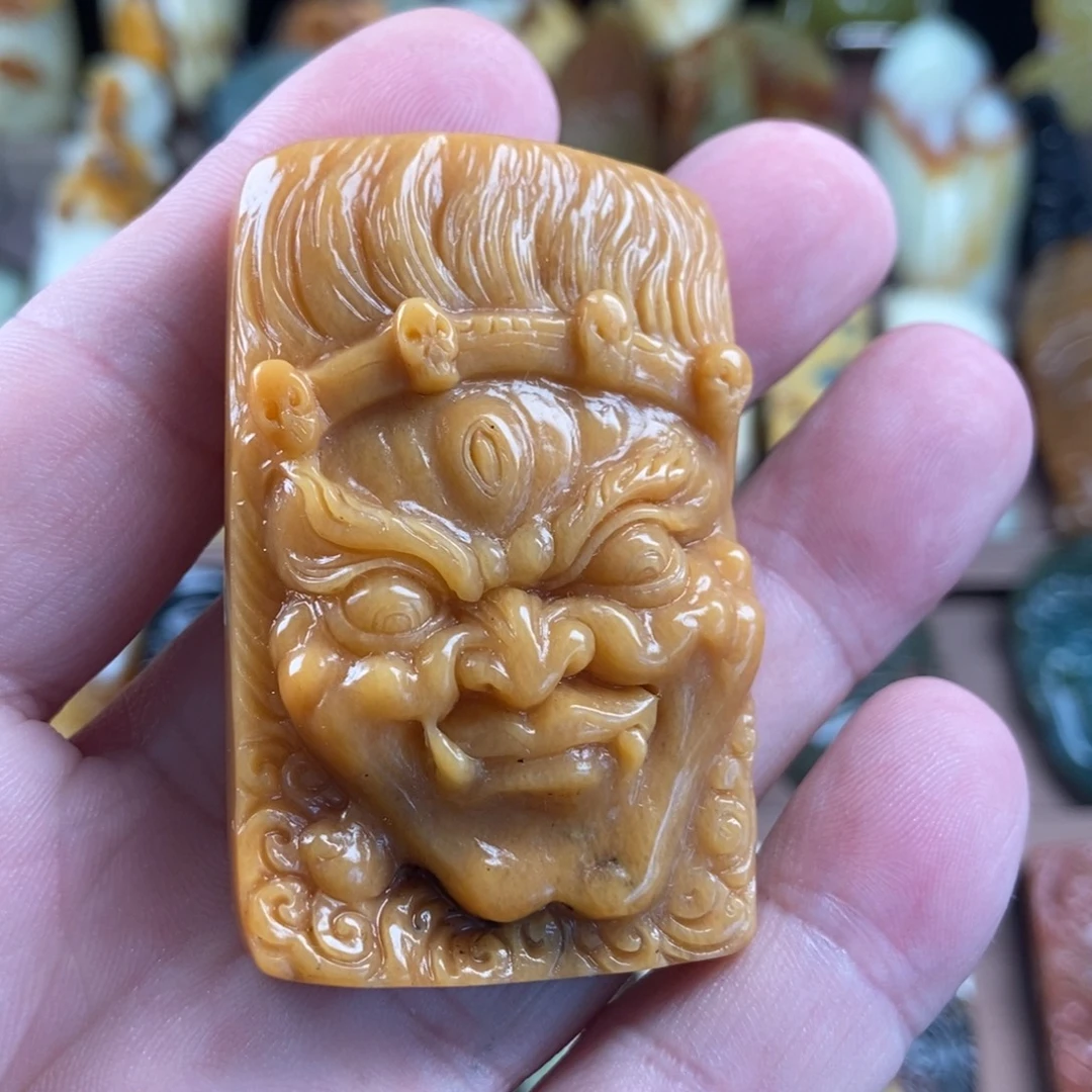 未镶嵌岫玉手把件