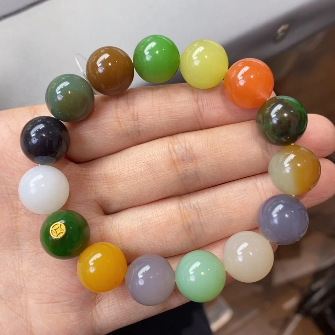 和田玉未镶嵌手串卡14