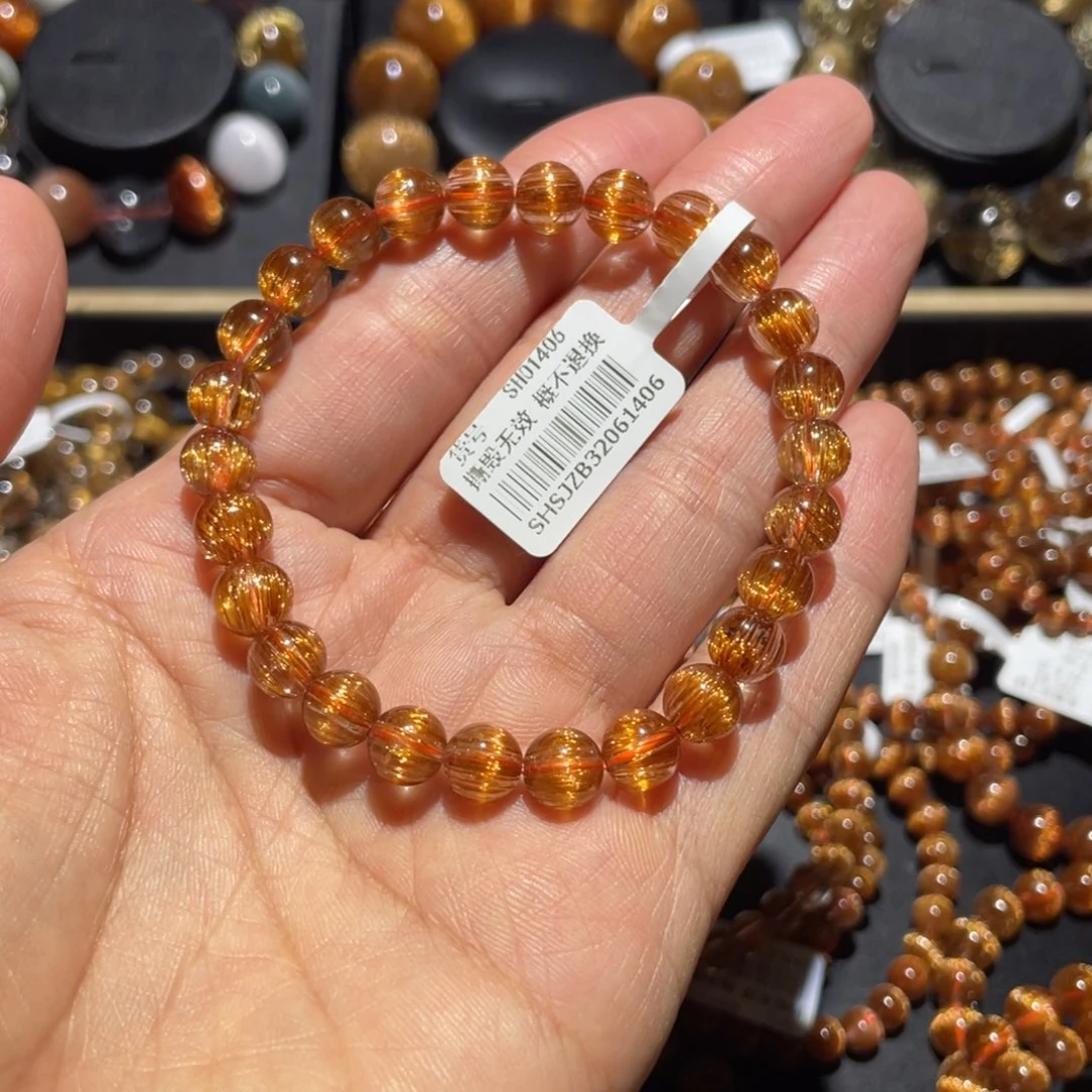 未镶嵌手链水晶铜顺发7.5mm左右