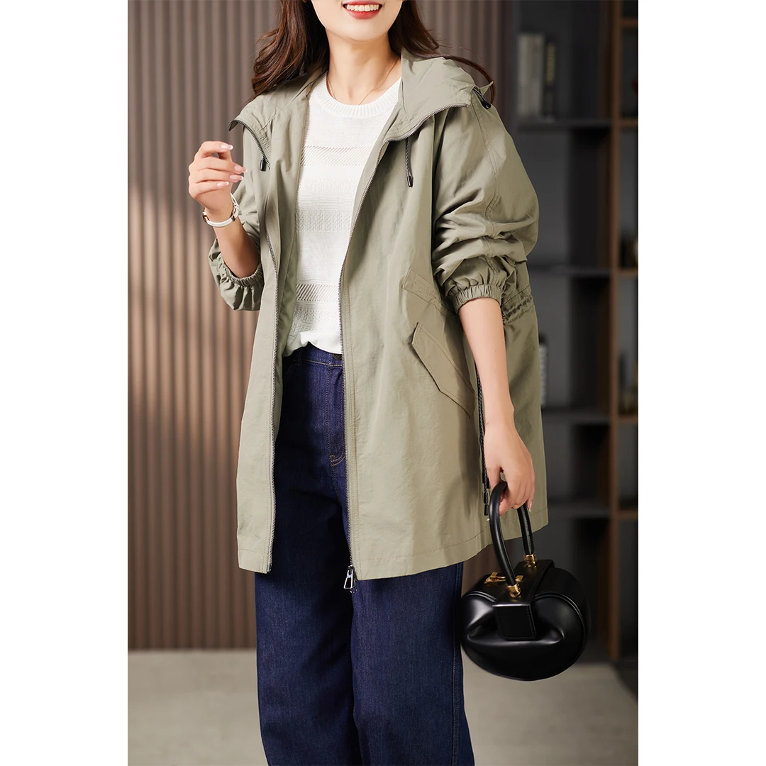 原形设计感小众廓形风衣2025秋季宽松休闲外套89913