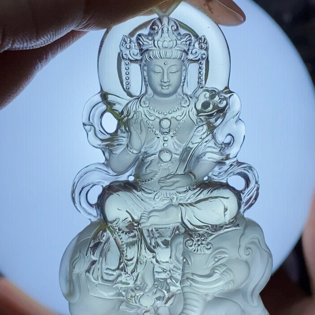 水晶颈饰未镶嵌方*吊坠