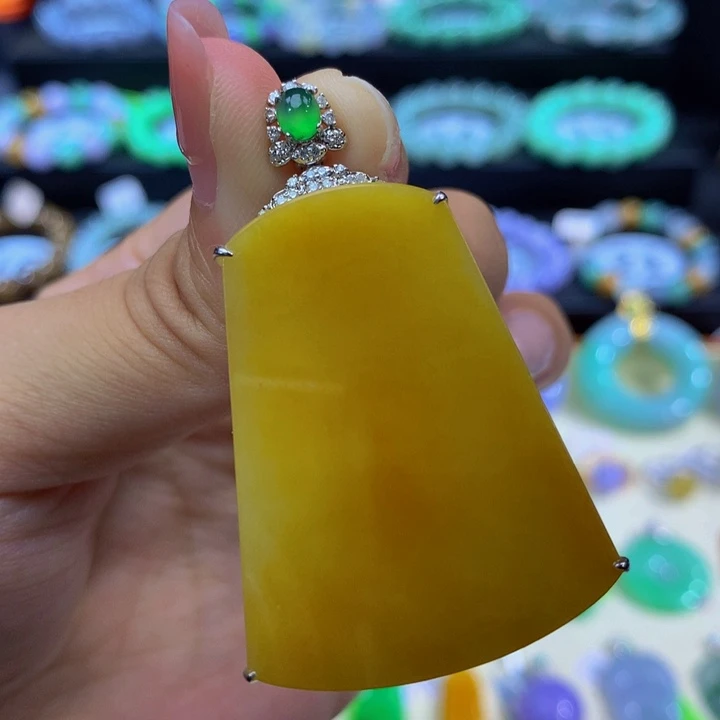 18K金镶嵌手链翡翠翡翠