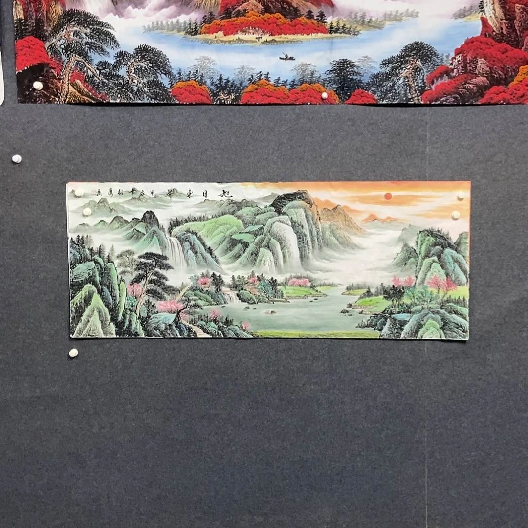 国画小六尺山水一副