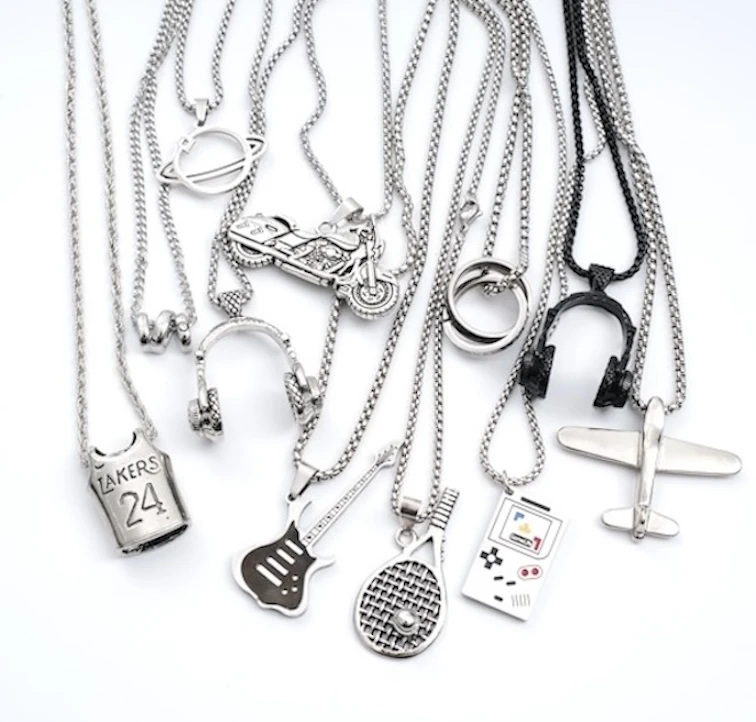 帅气男童项链复古嘻哈风配饰