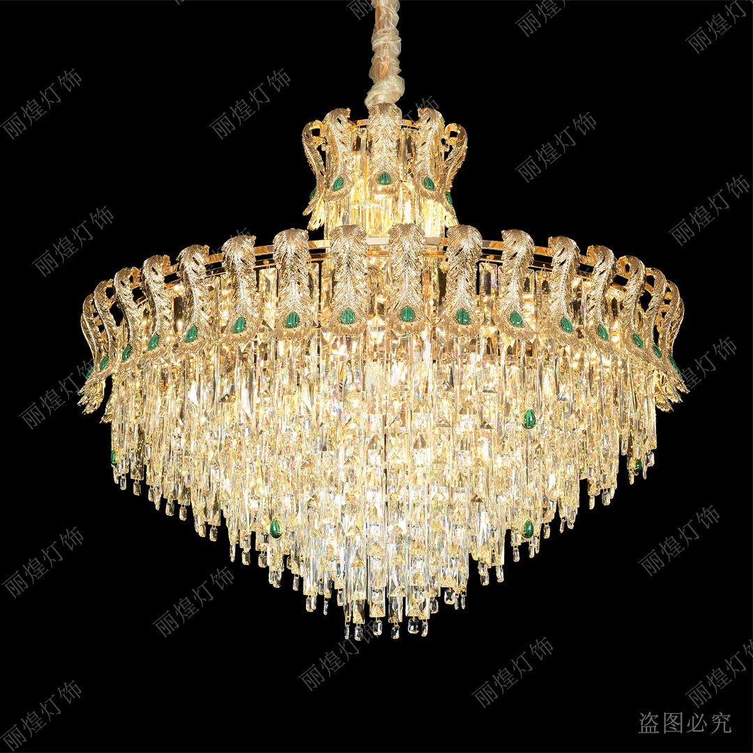 【丽煌灯饰】法式欧式宫廷复古水晶吊灯客厅餐厅卧室灯具灯饰
