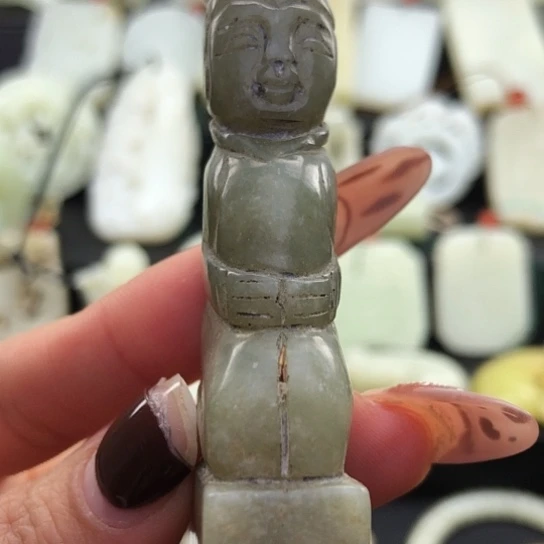 和田玉未镶嵌挂件