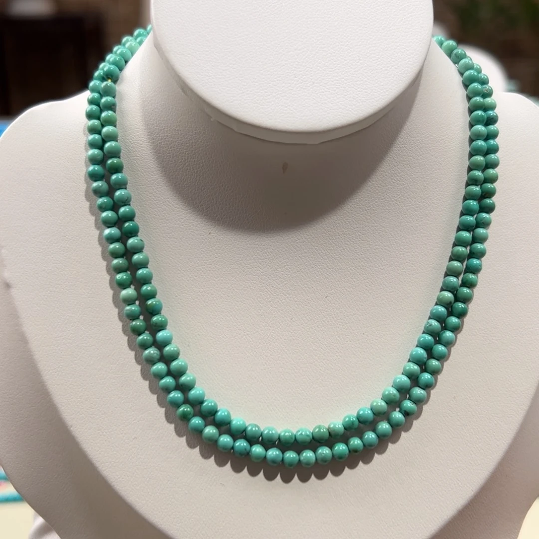 绿松石未镶嵌27圆珠108卡3+