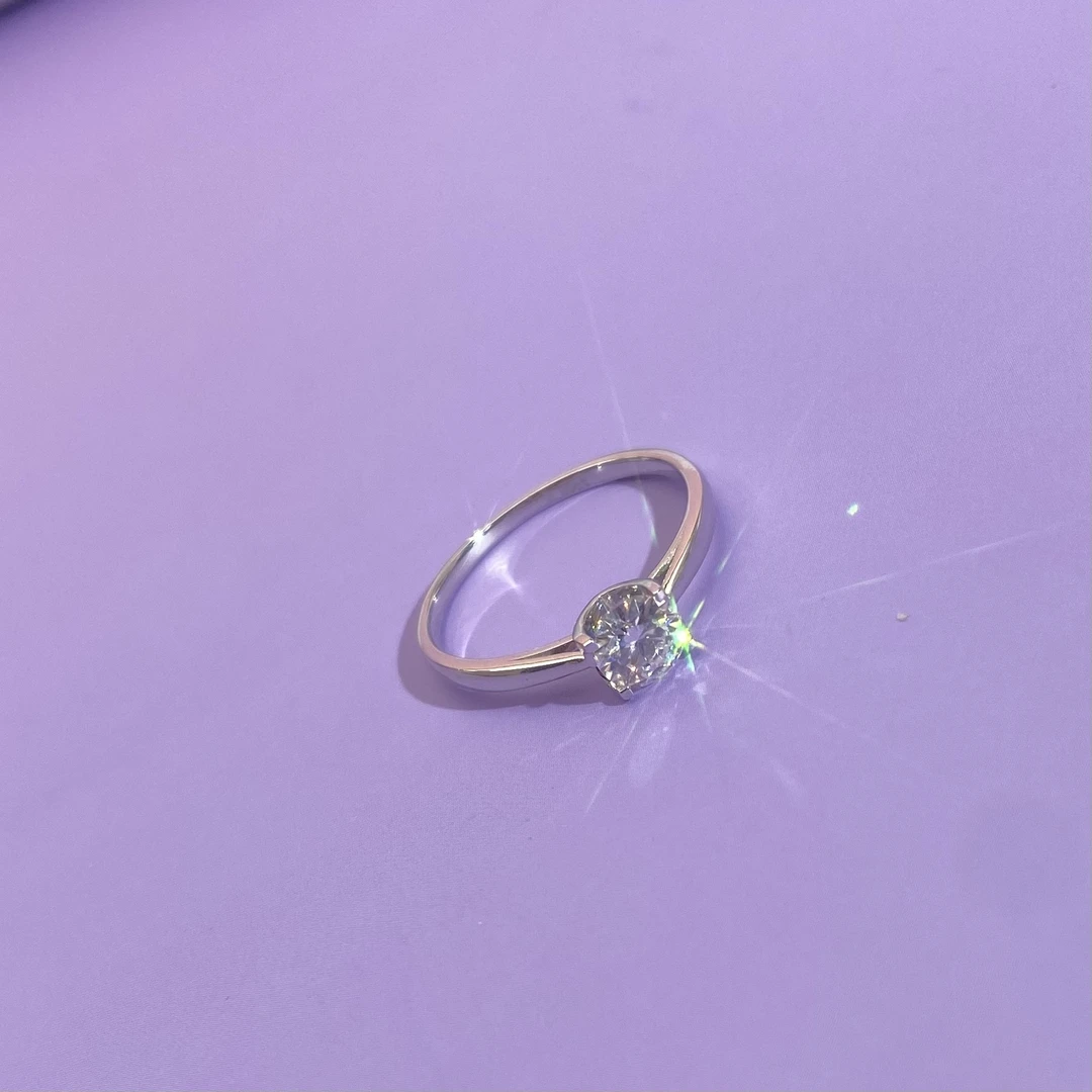 铂金PT950牛头戒指时尚经典百搭简约气质轻奢50分