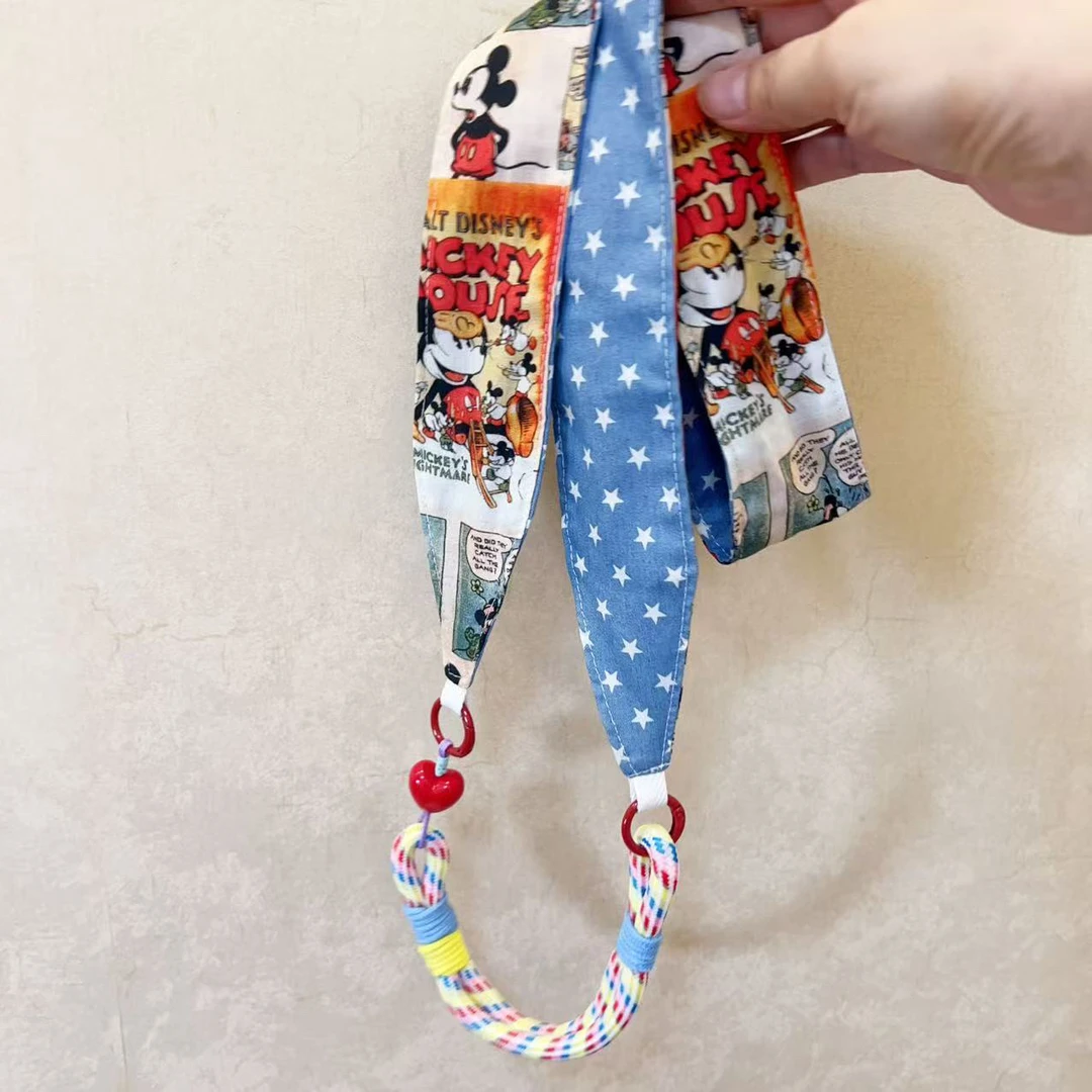 可爱卡通布艺手机长链挂绳J2056