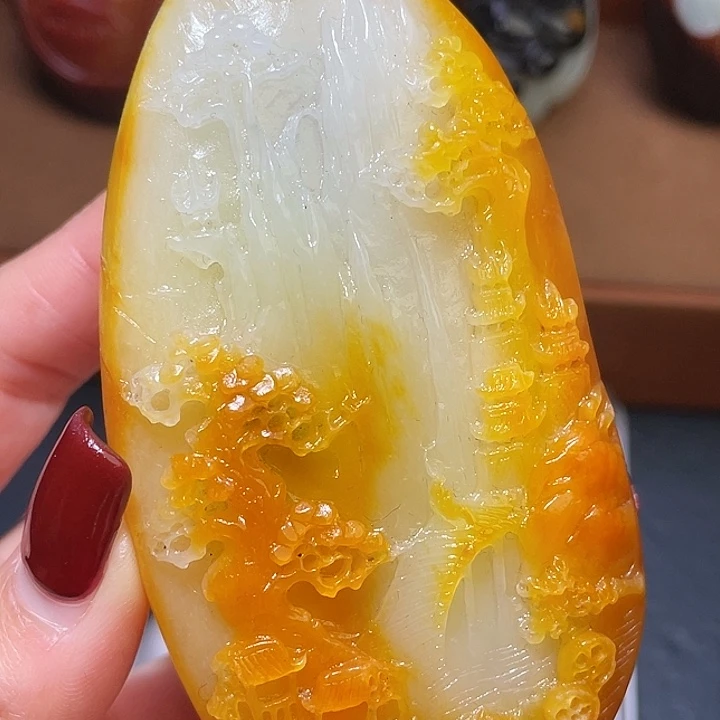 和田玉未镶嵌颈饰X7