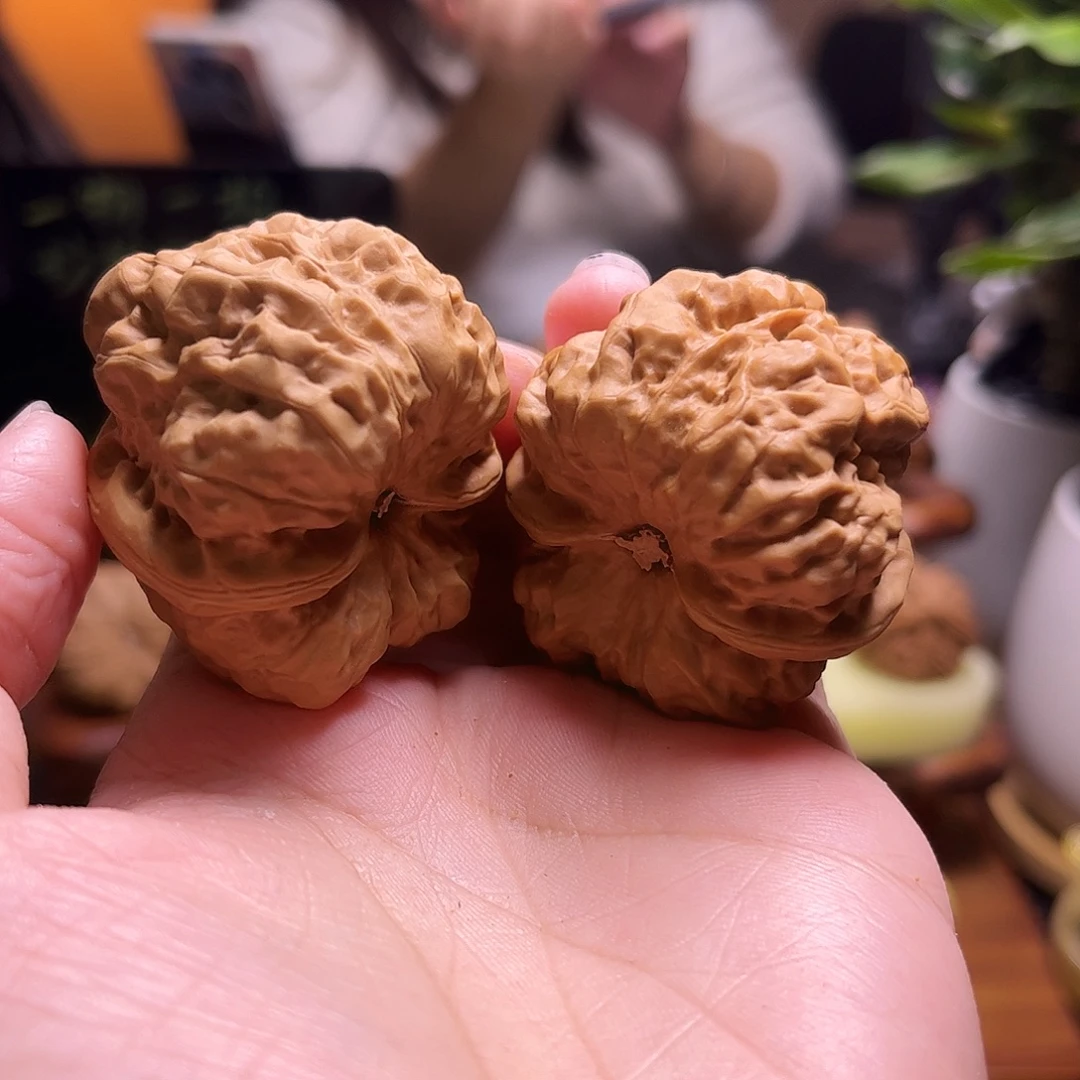 ****味文玩核桃把件41尺蛤蟆37