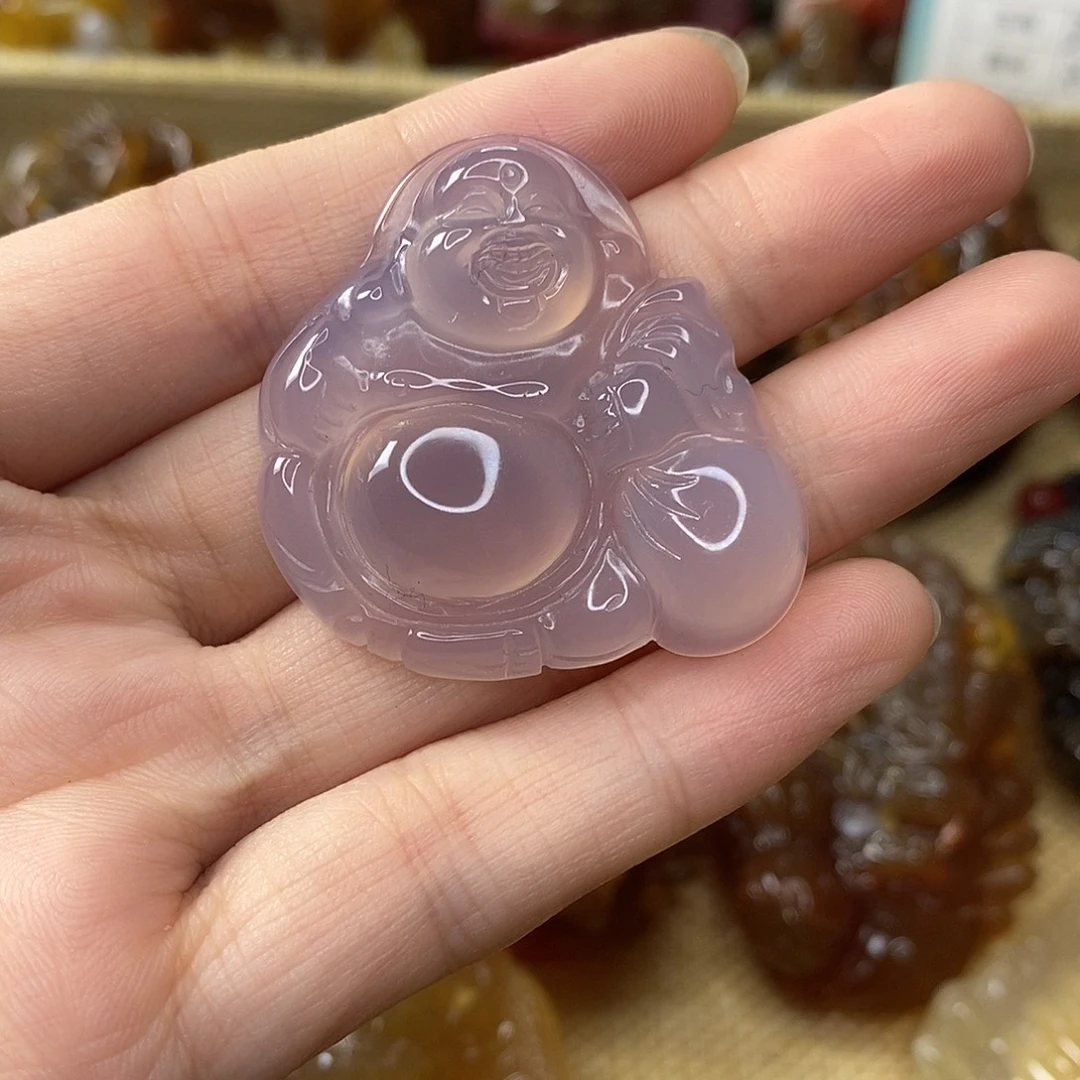 玛瑙/玉髓未镶嵌吊坠