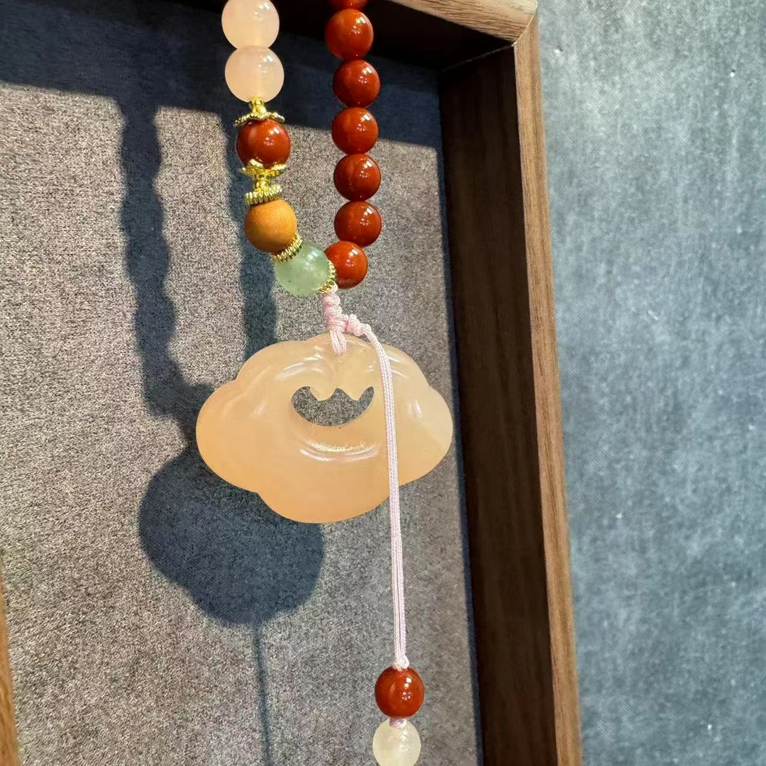 【 大甜原创定制 】南红玛瑙腰链毛衣链新中式风格新年款原创毛衣链