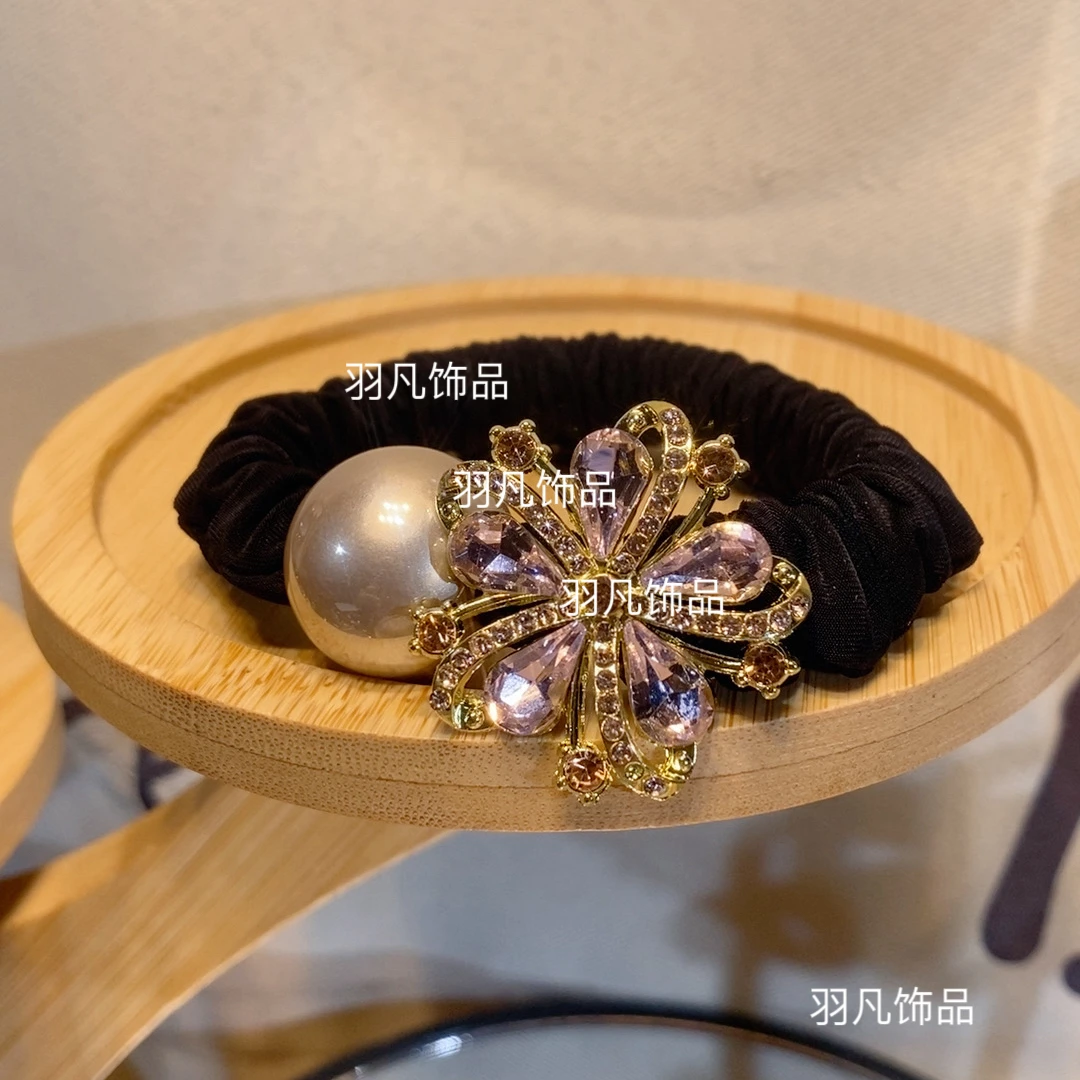 羽凡【2479】优雅清新发绳日韩可爱女原创设计花头绳发圈弹力发饰