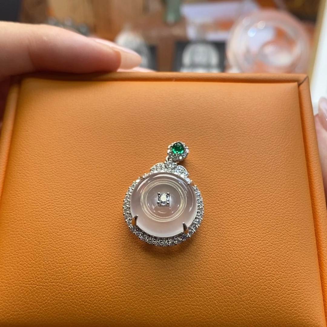 石英质玉未镶嵌吊坠(不含链)