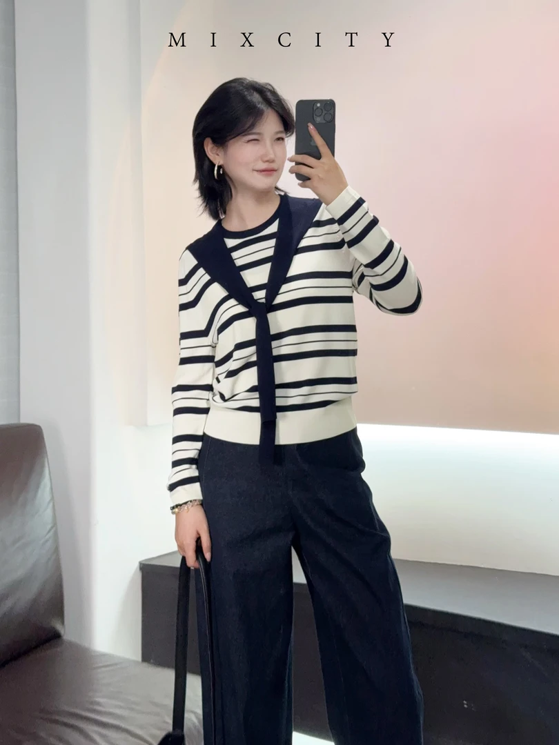 【亚楠本楠】活力衫◆超细兰精天丝美式学院风披肩针织衫8274