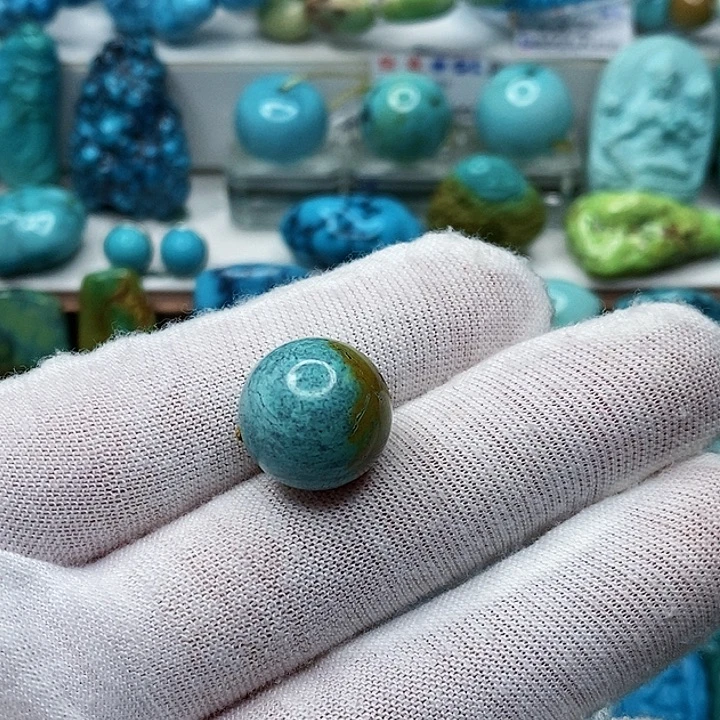 绿松石未镶嵌天然原矿 地大质检