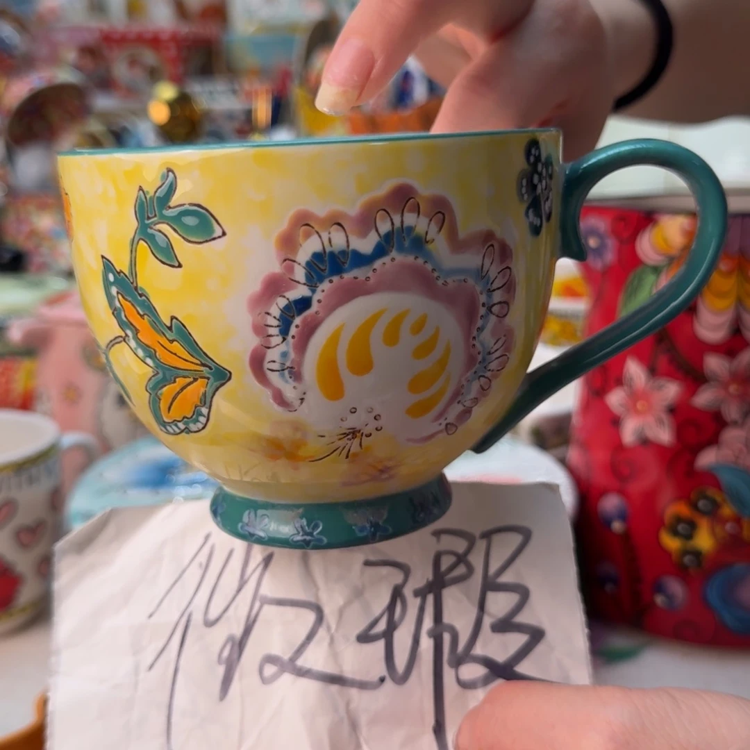 陶瓷延喜微瑕蝶恋花一只看图