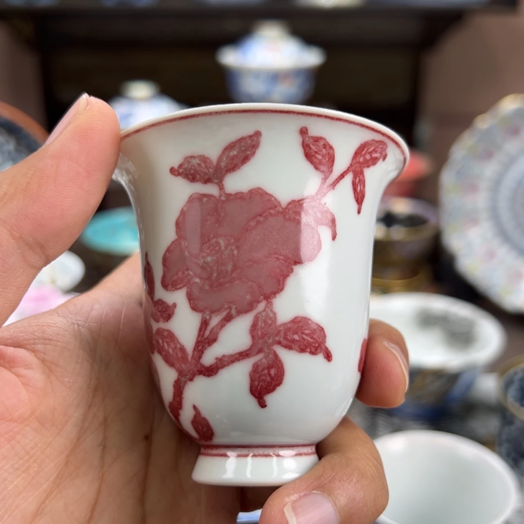 狗***焕瓷片景德镇手工手绘陶瓷