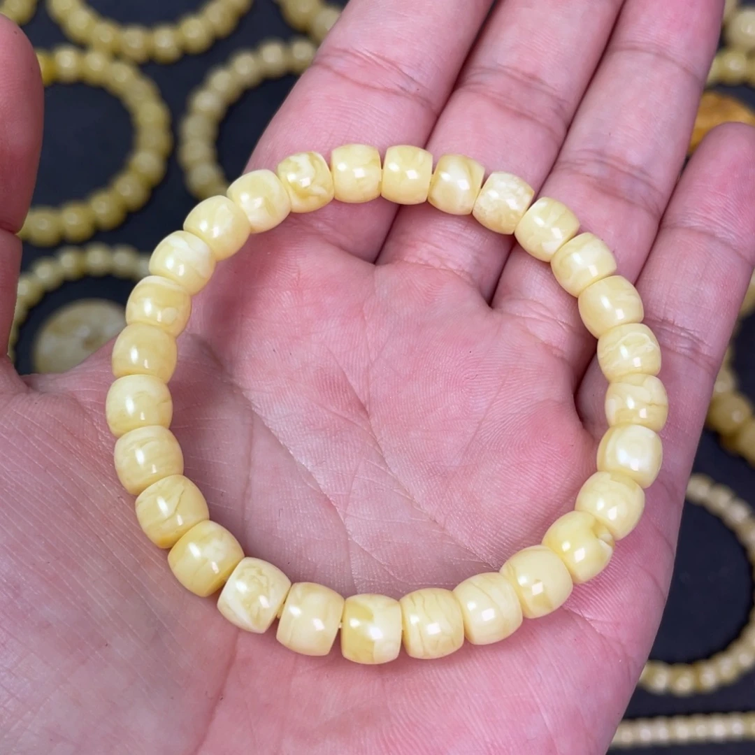 裸石蜜蜡未镶嵌蜜蜡手串8mm