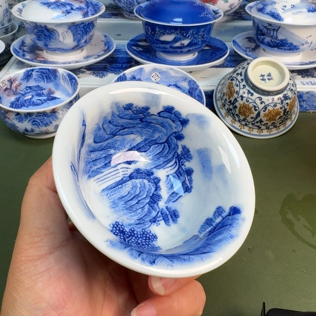 景德镇纯手绘茶具圆圆247
