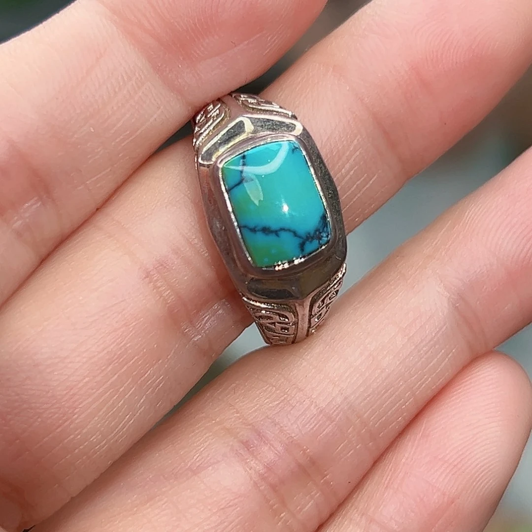 绿松石珠宝奇石银S925镶嵌