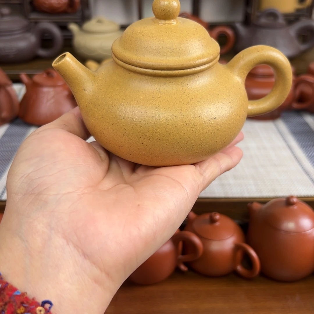 胖***砸紫砂茶壶黄金段容天全手200cc
