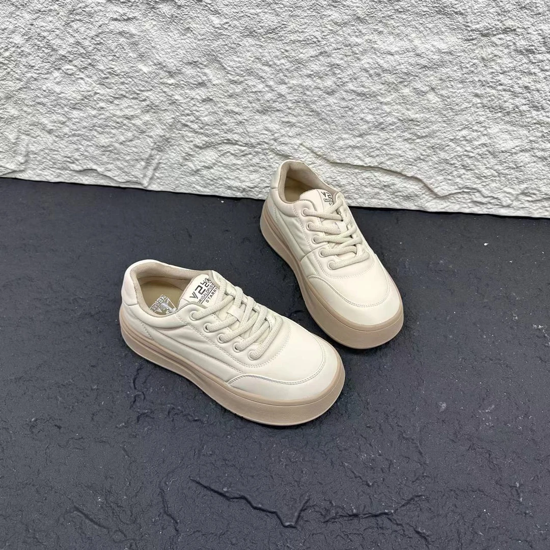 圆头厚底板鞋女丑萌大头面包鞋夏季新款松糕底休闲鞋 X 2302