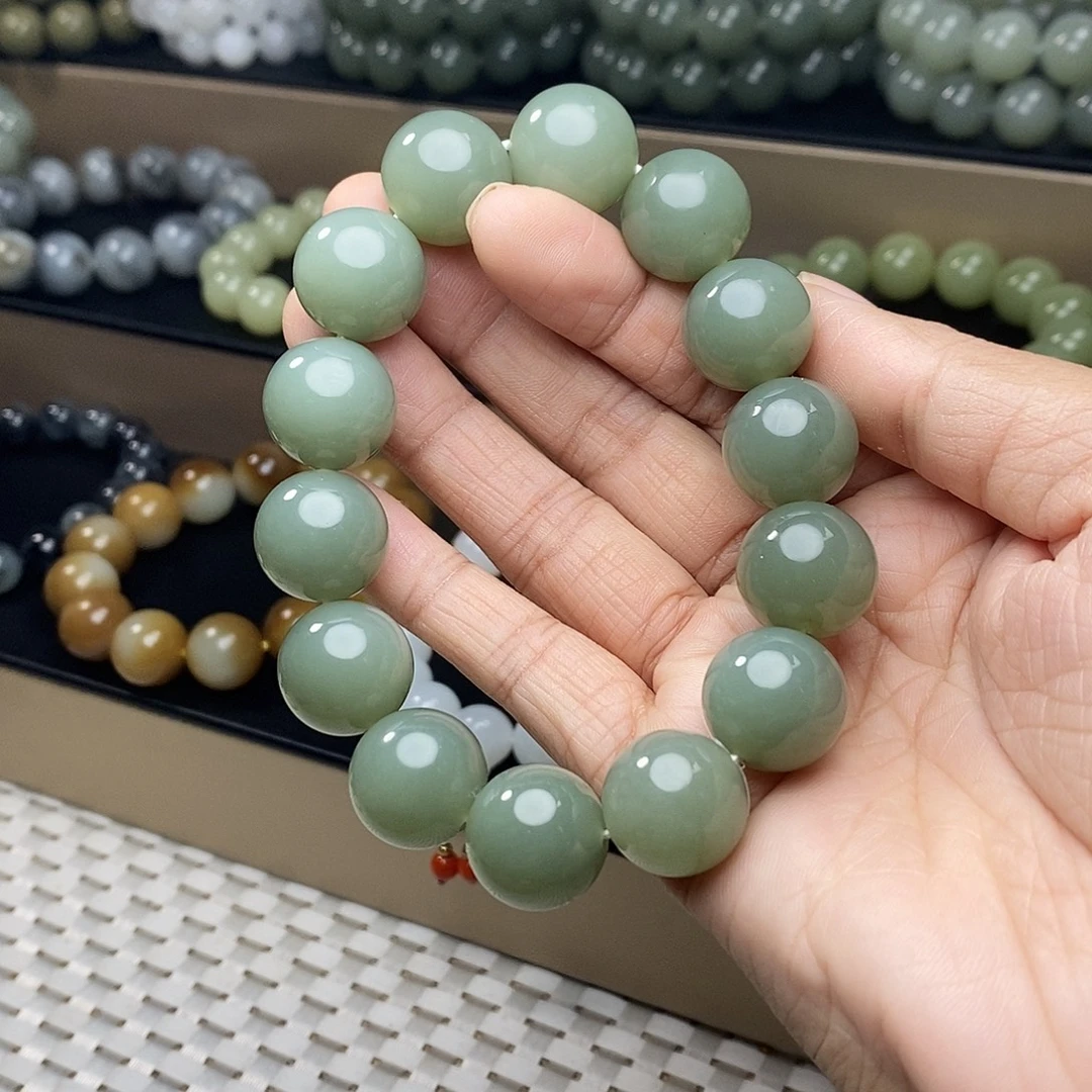 和田玉未镶嵌手链卡16