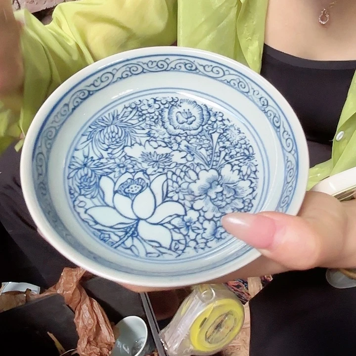 摆件景德镇高温陶瓷万花