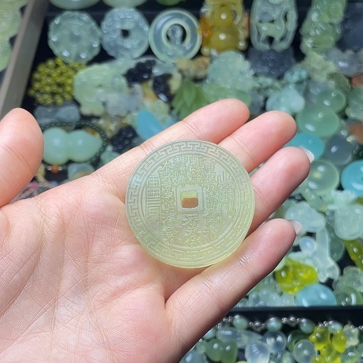 蛇纹石玉合金颈饰特价山鬼